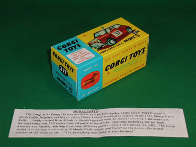 Corgi Toys #317 Monte Carlo B.M.C. Mini-Cooper 'S'.