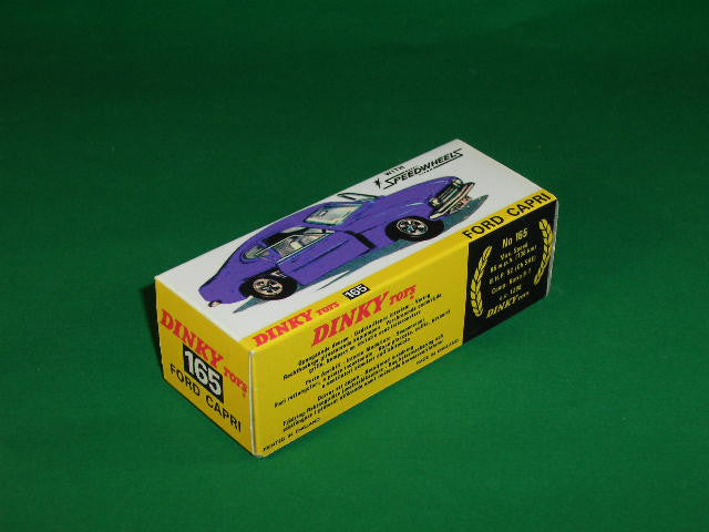 DINKY TOYS 165 FORD CAPRI BOITE VIDE D'ORIGINE DINKY TOYS 165 FORD CAPRI BOITE VIDE D'ORIGINE