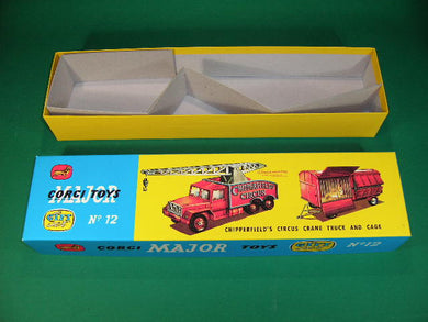 Corgi Toys. Gift Set. #12A Chipperfield's Circus Crane Truck & Cage.