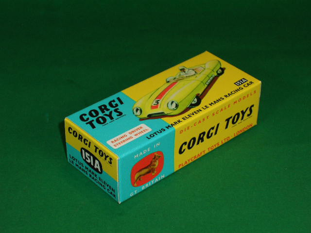 Corgi toys 151 Lotus Mark Eleven LE Mans racing car Corgi toys 151 Lotus Mark Eleven LE Mans racing car