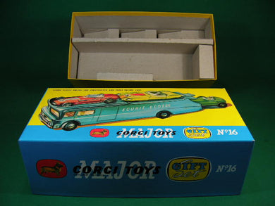 Corgi Toys. Gift Set. #16A Ecurie Ecosse Transporter & 3 Racing Cars.