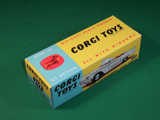 Corgi Toys #215 Ford Thunderbird Open Sports (without suspension).
