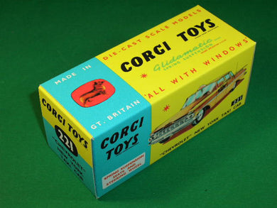 Corgi Toys #221 Chevrolet New York Taxi Cab.