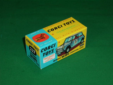 Corgi Toys #227 Morris Mini-Cooper Competition Model.