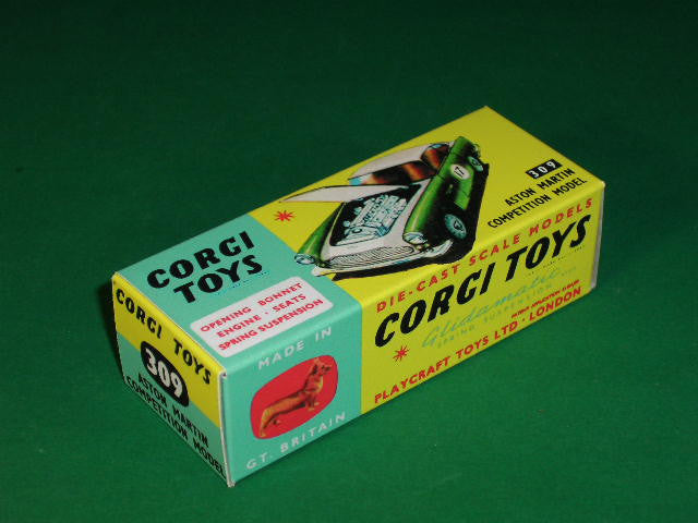 Corgi Toys #309 Aston Martin DB 4 (Competition Model ).