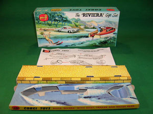 Corgi Toys. Gift Set. #31A The Riviera Set - Buick + Boat + Trailer etc.