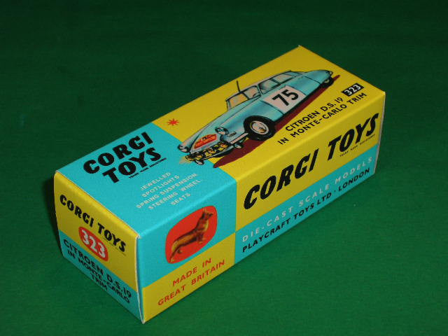 Corgi Toys #323 Citroen DS 19 in Monte Carlo Trim.