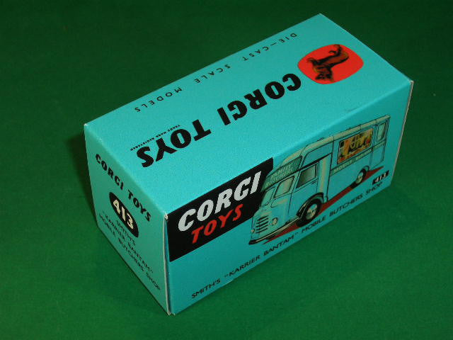 Corgi Toys #413 Smith's Karrier Bantam Butchers Shop.