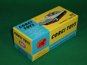 Corgi Toys #481 Chevrolet Police Car.