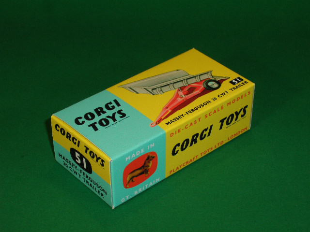 Corgi Toys # 51 Massey-Ferguson 30 cwt. Trailer.