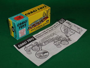 Corgi Toys # 61 Four Furrow Plough (with plated shares).