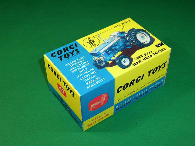 Corgi Toys # 67 Ford 5000 Super Major Tractor.