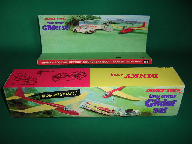 Dinky Toys #118 Tow - Away Glider Set.