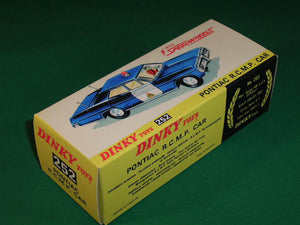 Dinky Toys #252 Pontiac R. C. M. P. Car.