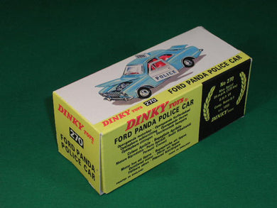 Dinky Toys #270 Ford Panda Police Car (Ford Escort).