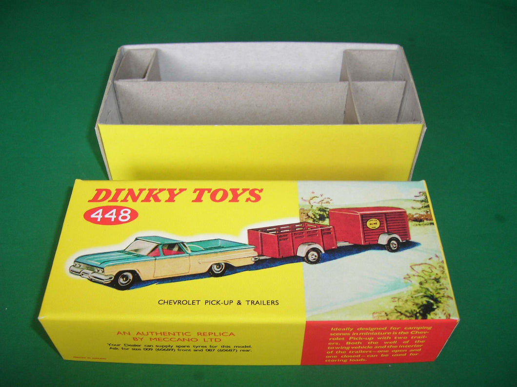 Dinky Toys #448 Chevrolet El Camino Pick-Up & 2 Trailers.