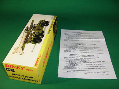 Dinky Toys #665 Honest John Missile Launcher.