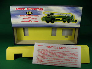 Dinky Toys #666 Missile Erecting Vehicle with Corporal Missile & Launching Platform.