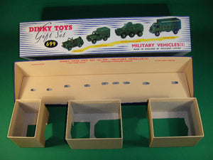 Dinky Toys #699 Military Vehicles (1) - Gift Set containing #674, #641, #676 & #621 models.