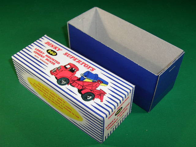Dinky Toys #960 Lorry Mounted Cement Mixer. – DRRB Reproduction Boxes