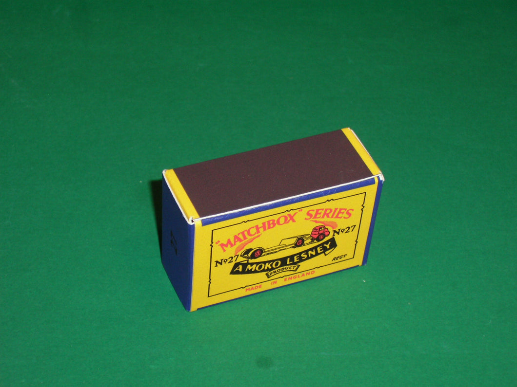 Matchbox 1-75 Regular Wheels #27a Bedford Low Loader (small - 78mm).